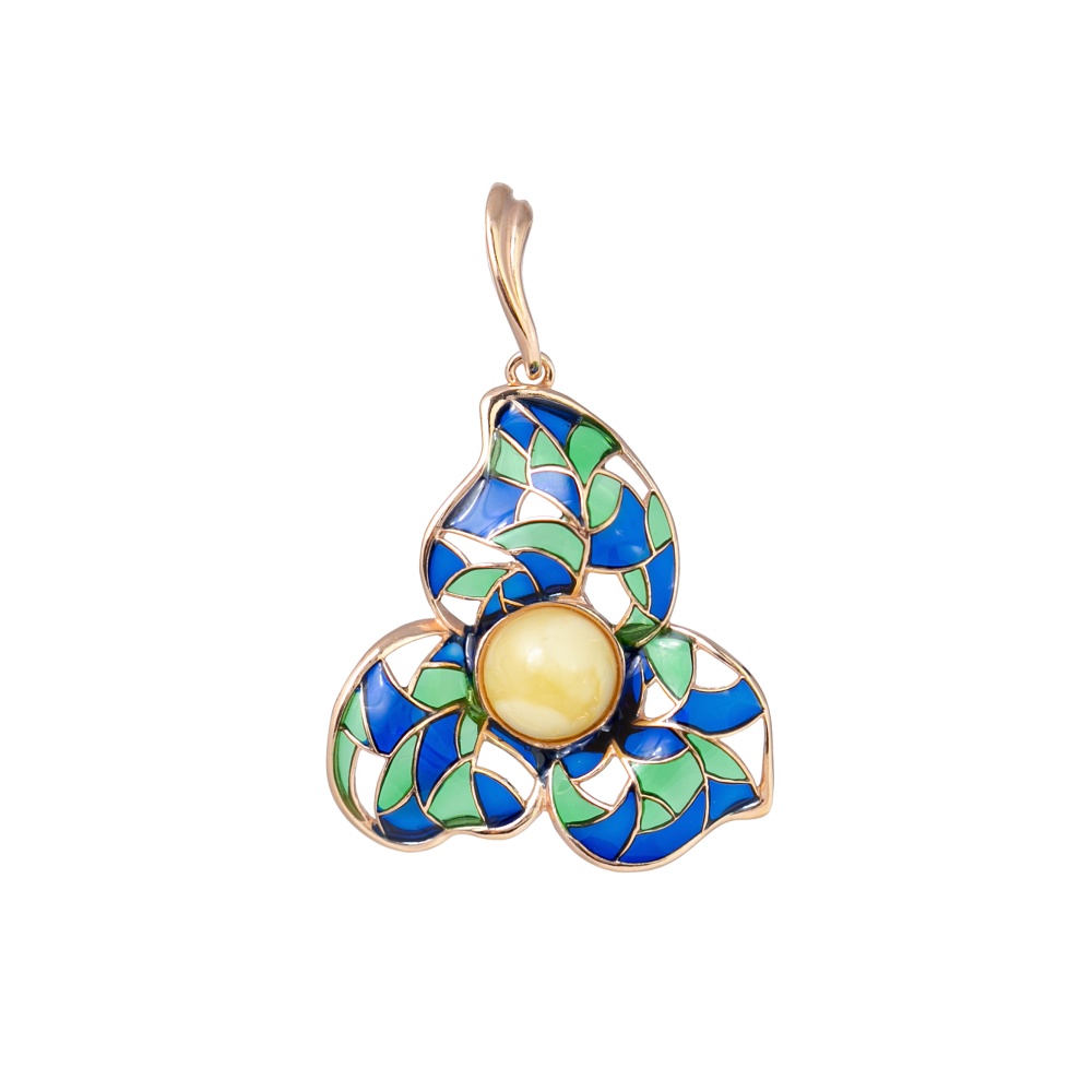 Mosaic Flame — AMBERRA pendants